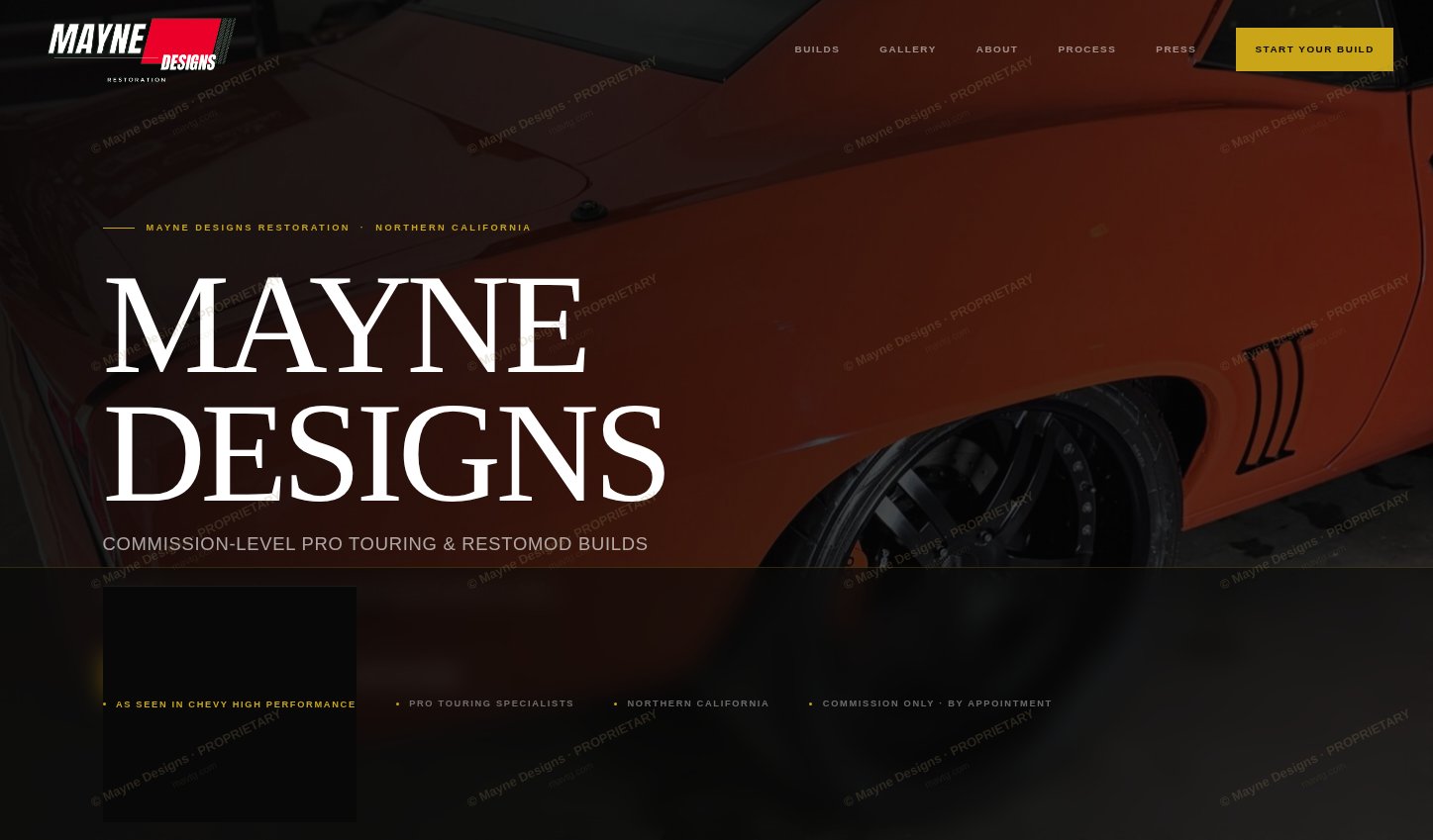Mayne Designs live site