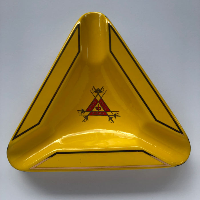 Montecristo Cigar Ashtray, Yellow