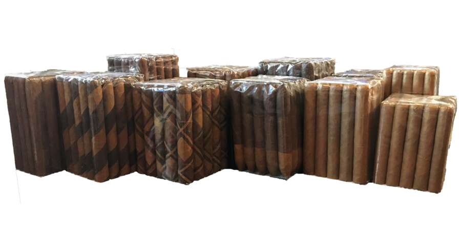 Hand-rolled cigar bundles from Nicahabana