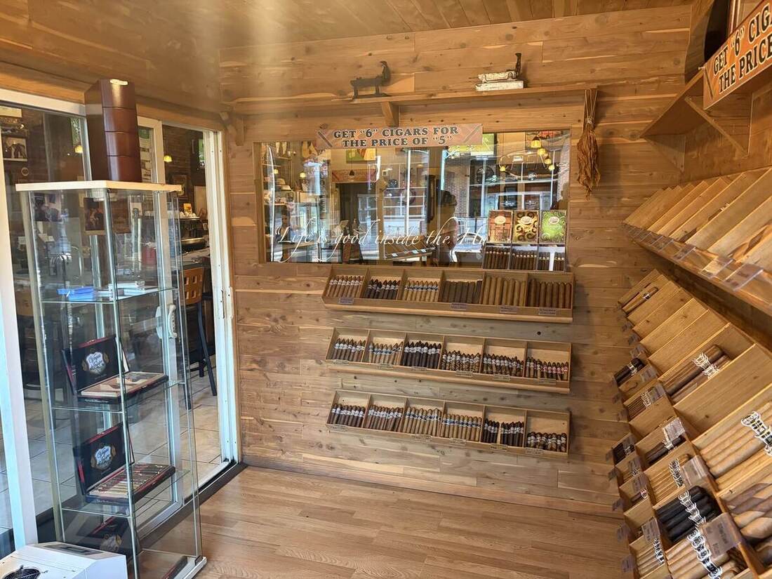 The real cigar humidor wall at Nicahabana Cigars, Ybor City